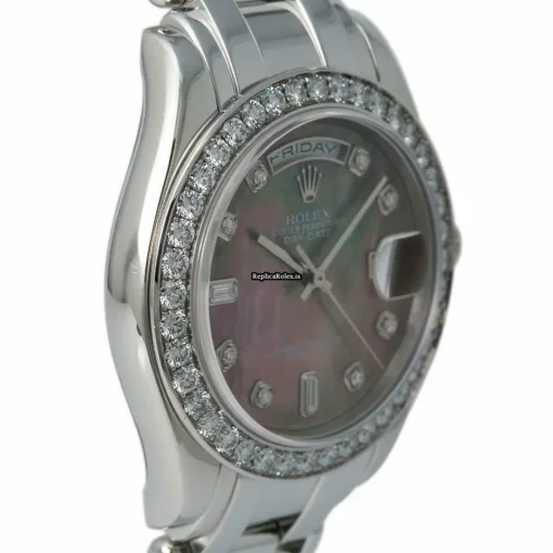 Unique Fake Rolex Day-date 18946 Automatic Movement 28mm Platinum Case Mens/unisex Watch - Image 5