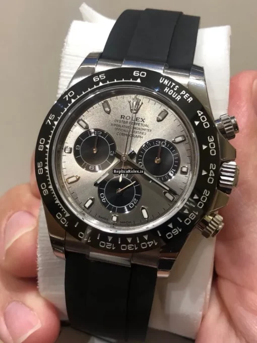 Amazing Replica Rolex Daytona 116519ln Caliber 4130 Automatic Movement 40mm White Gold Case Mens/unisex Watch - Image 2