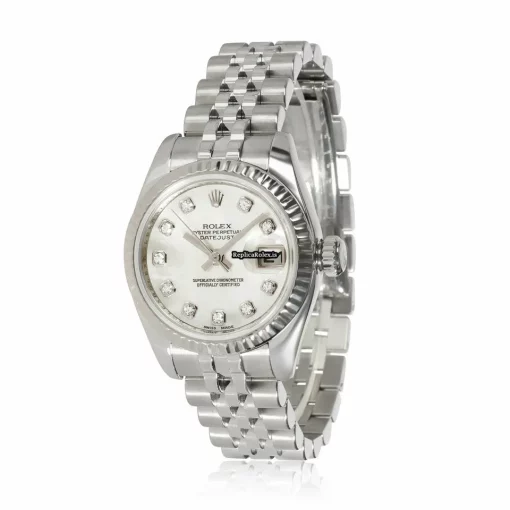 Nice Fake Rolex Lady-datejust 179174 Automatic Movement 26mm Gold/steel Case Womens Watch