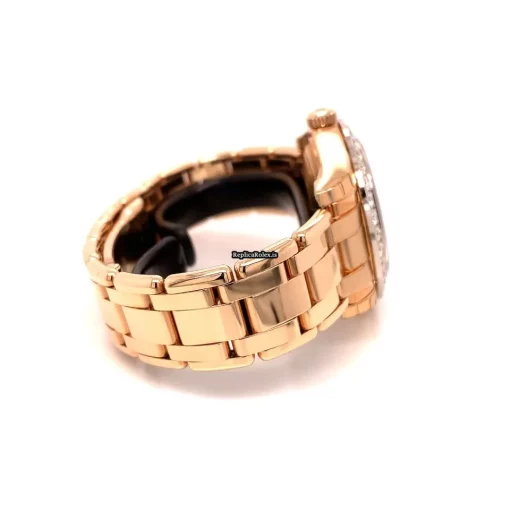 Great Fake Rolex Pearlmaster 81285 Automatic Movement 34mm Rose Gold Case Womens Watch - Image 10