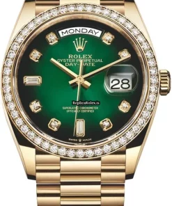 High Quality Replica Rolex Day-date 36 128348rbr Automatic Movement 36mm Yellow Gold Case Watch