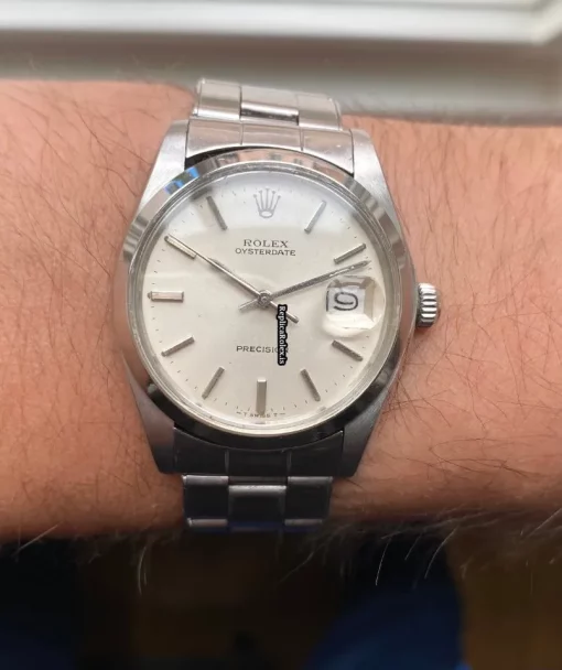 Superior Fake Rolex Oyster Precision 6694 Caliber 1225 Manual Winding Movement 34x40mm Steel Case Mens/unisex Watch - Image 8