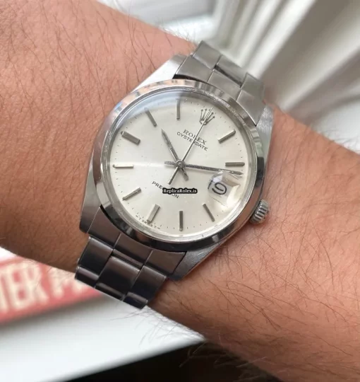 Superior Fake Rolex Oyster Precision 6694 Caliber 1225 Manual Winding Movement 34x40mm Steel Case Mens/unisex Watch - Image 9