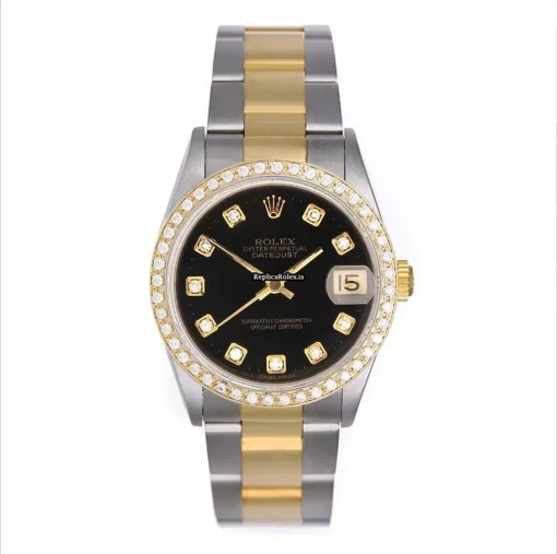 Fantastic Fake Rolex Datejust 16233 Automatic Movement 36mm Gold/steel Case Mens/unisex Watch