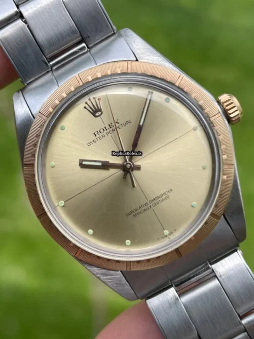 Fine Replica Rolex Explorer 1038 Caliber 1570 Automatic Movement 34mm Gold/steel Case Mens/unisex Watch - Image 2
