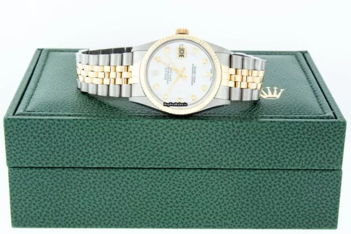Distinctive Fake Rolex Datejust 16013 Caliber 3135 Automatic Movement 36mm Gold/steel Case Mens/unisex Watch - Image 8