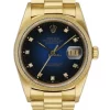 Pleasing Replicas Rolex Datejust 16018 Automatic Movement 36mm Yellow Gold Case Mens/unisex Watch