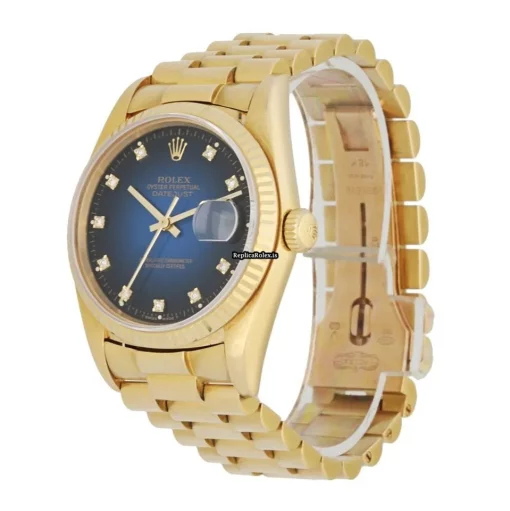 Pleasing Replicas Rolex Datejust 16018 Automatic Movement 36mm Yellow Gold Case Mens/unisex Watch - Image 2