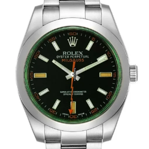 Defect Replica Rolex Milgauss 116400gv Automatic Movement 40mm Steel Case Mens/unisex Watch - Image 3