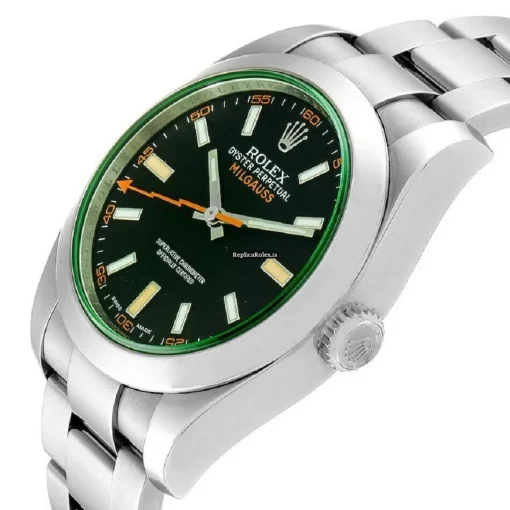 Defect Replica Rolex Milgauss 116400gv Automatic Movement 40mm Steel Case Mens/unisex Watch - Image 6