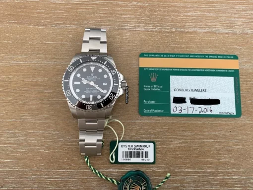 Fine Clone Rolex Sea-dweller Deepsea Caliber 3135 Automatic Movement 44mm Steel Case Mens/unisex Watch - Image 13