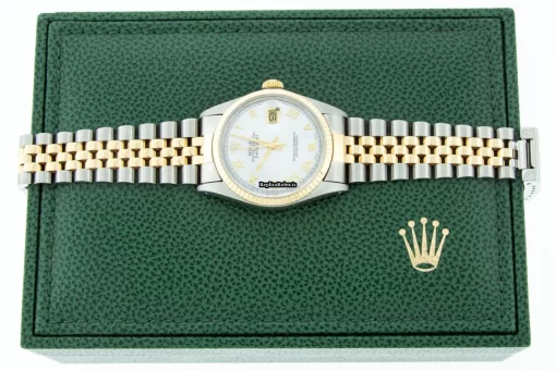 Excellent Replica Rolex Datejust 16013 Caliber 3035 Automatic Movement 36mm Gold/steel Case Mens/unisex Watch - Image 4