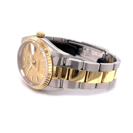 Remarkable Fake Rolex Oyster Perpetual Date 15233 Caliber 3135 Automatic Movement 34mm Gold/steel Case Mens/unisex Watch - Image 2