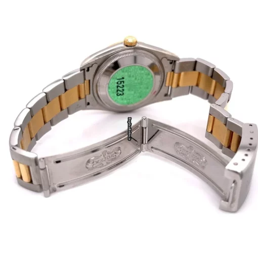 Remarkable Fake Rolex Oyster Perpetual Date 15233 Caliber 3135 Automatic Movement 34mm Gold/steel Case Mens/unisex Watch - Image 5