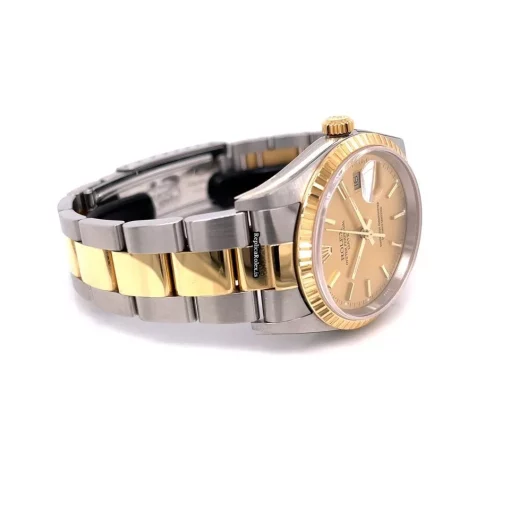 Remarkable Fake Rolex Oyster Perpetual Date 15233 Caliber 3135 Automatic Movement 34mm Gold/steel Case Mens/unisex Watch - Image 9