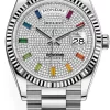 Fabulous Copies Rolex Day-date 36 128239 Automatic Movement 36mm White Gold Case Watch