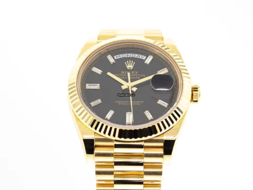 Top Replica Rolex Day-date 40 228238 Caliber 3255 Automatic Movement 40mm Yellow Gold Case Mens/unisex Watch - Image 2