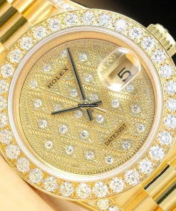 Stylish Replica Rolex Lady-datejust 69178 Caliber 2135 Automatic Movement 26mm Yellow Gold Case Womens Watch