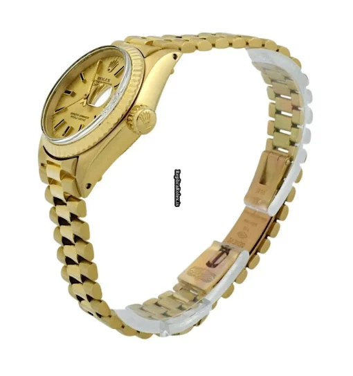 Terrific Copy Rolex Lady-datejust 69178 Caliber 2035 Automatic Movement 26mm Yellow Gold Case Womens Watch - Image 3