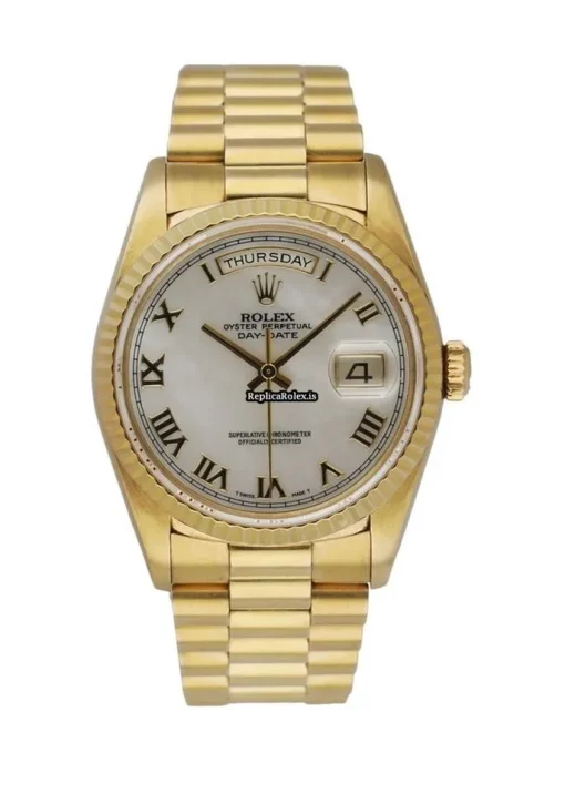 Wholesale Replica Rolex Day-date 36 18238 Automatic Movement 36mm Yellow Gold Case Mens/unisex Watch