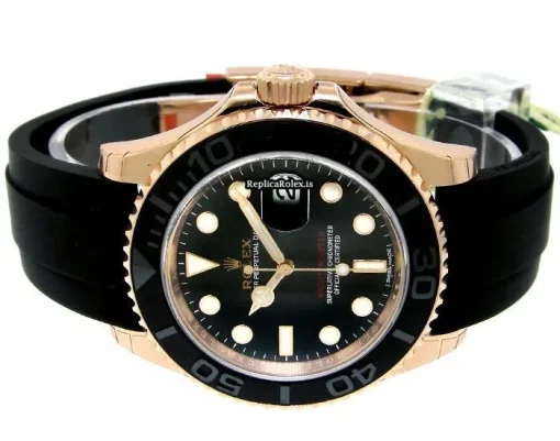 Good Replica Rolex Yacht-master 40 116655 Automatic Movement 40mm Rose Gold Case Womens Watch - Image 3