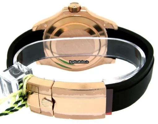 Good Replica Rolex Yacht-master 40 116655 Automatic Movement 40mm Rose Gold Case Womens Watch - Image 6