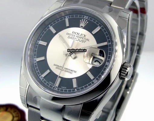 Suitable Knockoff Rolex Datejust 116200 Automatic Movement 36mm Steel Case Mens/unisex Watch - Image 2