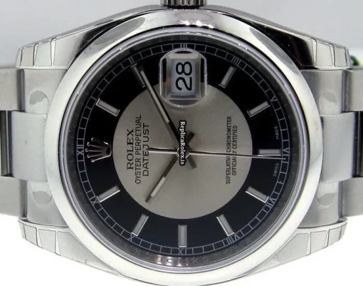 Suitable Knockoff Rolex Datejust 116200 Automatic Movement 36mm Steel Case Mens/unisex Watch - Image 4