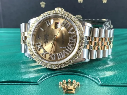 Discount Fake Rolex Datejust 16013 Caliber 3035 Automatic Movement 36mm Gold/steel Case Mens/unisex Watch - Image 3