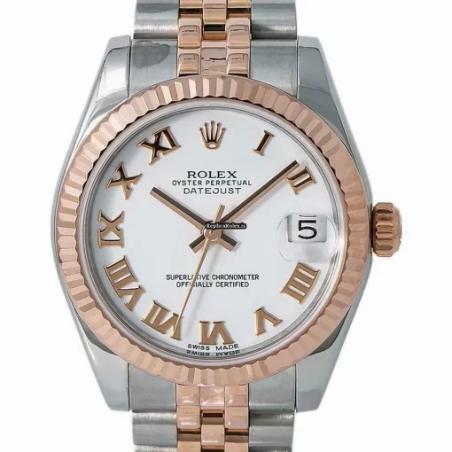 Reliable Replica Rolex Lady-datejust 178271 Automatic Movement 34mm Yellow Gold Case Womens Watch - Image 4