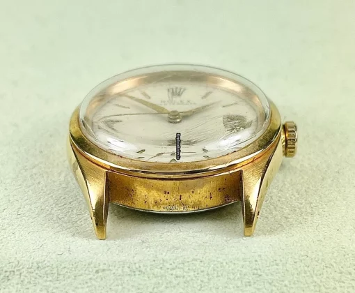 Fantastic Fake Rolex Oyster Precision 6294 Caliber 740 Manual Winding Movement 34mm Gold/steel Case Mens/unisex Watch - Image 2