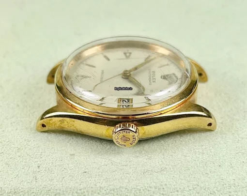 Fantastic Fake Rolex Oyster Precision 6294 Caliber 740 Manual Winding Movement 34mm Gold/steel Case Mens/unisex Watch - Image 3