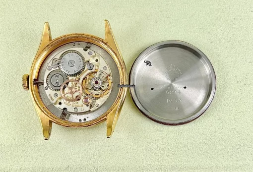 Fantastic Fake Rolex Oyster Precision 6294 Caliber 740 Manual Winding Movement 34mm Gold/steel Case Mens/unisex Watch - Image 9