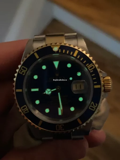 Remarkable Fake Rolex Submariner Date 16613 Caliber 3135 Automatic Movement 40mm Gold/steel Case Mens/unisex Watch - Image 14