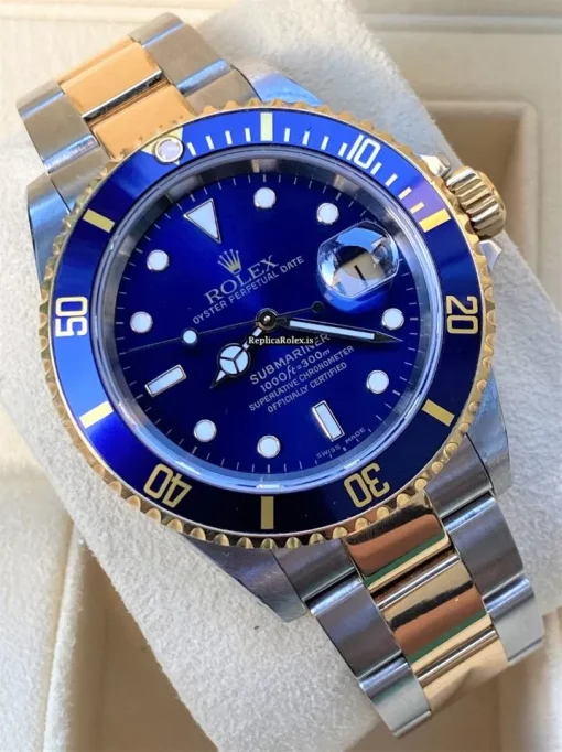 Remarkable Fake Rolex Submariner Date 16613 Caliber 3135 Automatic Movement 40mm Gold/steel Case Mens/unisex Watch - Image 4