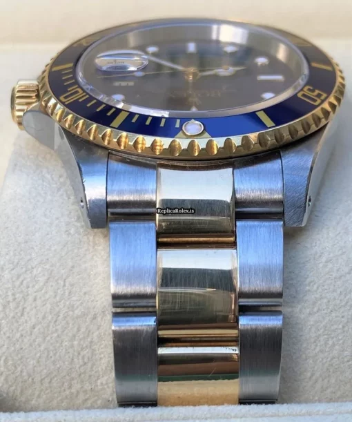 Remarkable Fake Rolex Submariner Date 16613 Caliber 3135 Automatic Movement 40mm Gold/steel Case Mens/unisex Watch - Image 6
