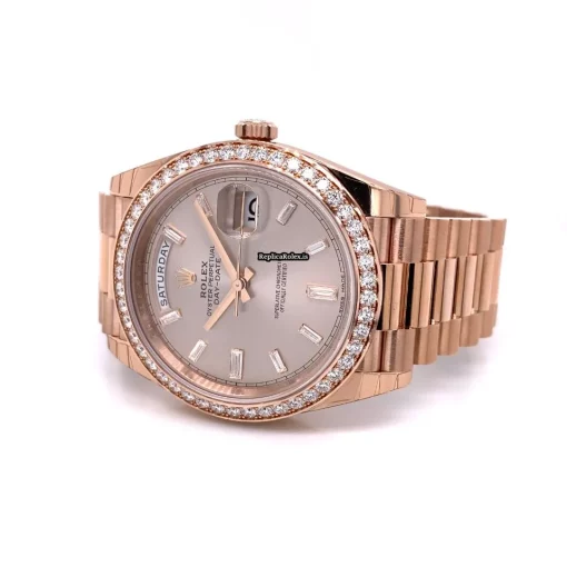 Incredible Replica Rolex Day-date 40 228345 Caliber 3255 Automatic Movement 40mm Rose Gold Case Mens/unisex Watch - Image 4