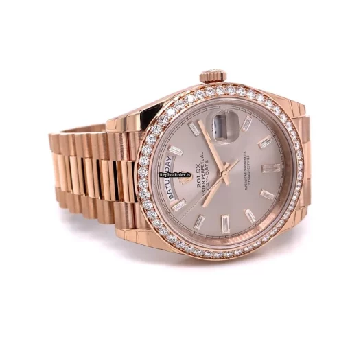 Incredible Replica Rolex Day-date 40 228345 Caliber 3255 Automatic Movement 40mm Rose Gold Case Mens/unisex Watch - Image 7