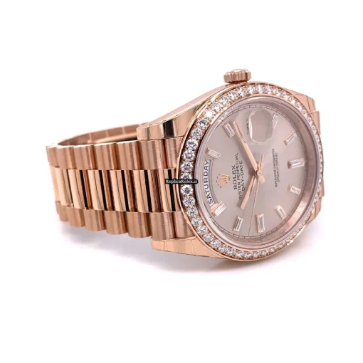 Incredible Replica Rolex Day-date 40 228345 Caliber 3255 Automatic Movement 40mm Rose Gold Case Mens/unisex Watch - Image 8