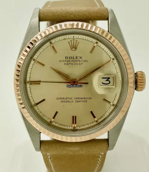 Stylish Replica Rolex Datejust 1601 Caliber 1570 Automatic Movement 36mm Gold/steel Case Mens/unisex Watch
