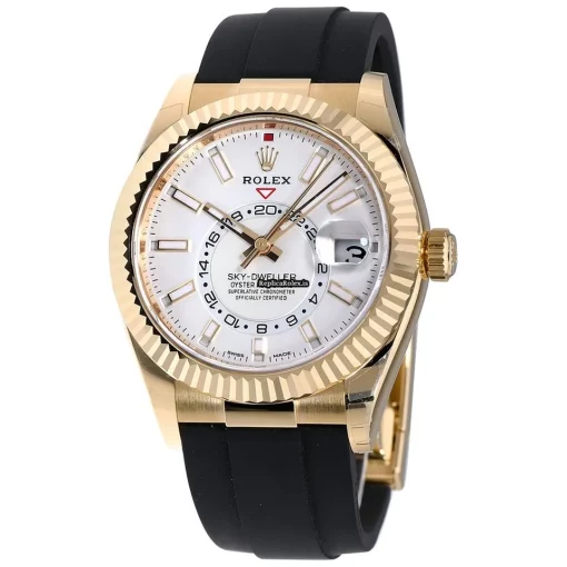 Best Fake Rolex Sky-dweller 326238 Self-winding Automatic 42mm Yellow Gold Case Mens/unisex Watch