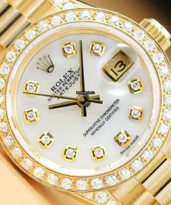 Reliable Copy Rolex Lady-datejust 69178 Caliber 2135 Automatic Movement 26mm Yellow Gold Case Womens Watch
