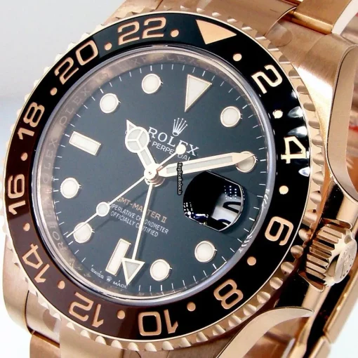 Pleasing Replica Rolex Gmt-master II 126715 Automatic Movement 40mm Rose Gold Case Mens/unisex Watch