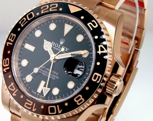 Pleasing Replica Rolex Gmt-master II 126715 Automatic Movement 40mm Rose Gold Case Mens/unisex Watch - Image 2