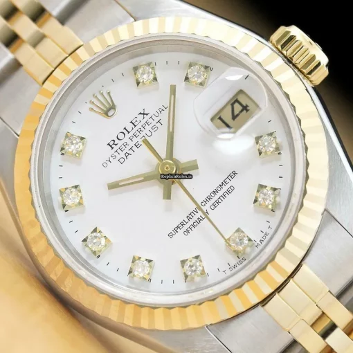 Wholesale Imitation Rolex Lady-datejust 69173 Caliber 2135 Automatic Movement 26mm Steel Case Womens Watch