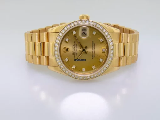 Unique Fake Rolex Lady-datejust 68278 Automatic Movement 31mm Yellow Gold Case Womens Watch - Image 5