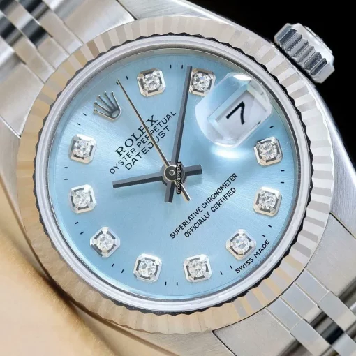 Exquisite Fake Rolex Lady-datejust 69174 Caliber 2135 Automatic Movement 26mm Steel Case Womens Watch