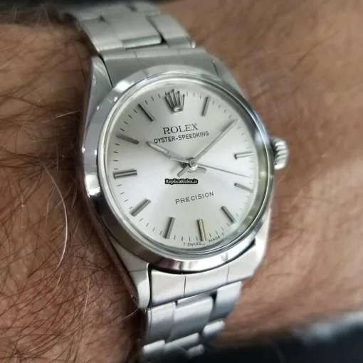 Durable Replica Rolex Oyster Precision Caliber 1215 Manual Winding Movement 30mm Steel Case Mens/unisex Watch - Image 12