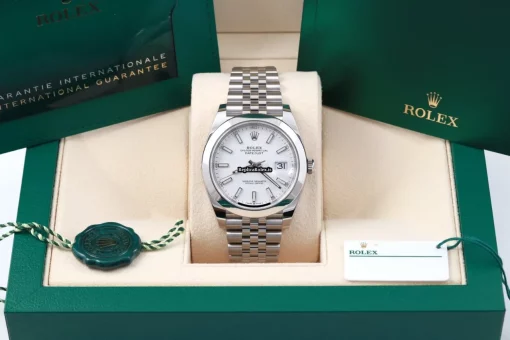 Fine Fake Rolex Datejust 126300 Caliber 3235 Automatic Movement 41x48mm Steel Case Mens/unisex Watch - Image 2