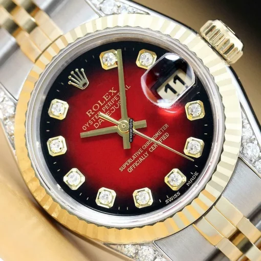Superb Fake Rolex Lady-datejust 69173 Caliber 2135 Automatic Movement 26mm Steel Case Womens Watch